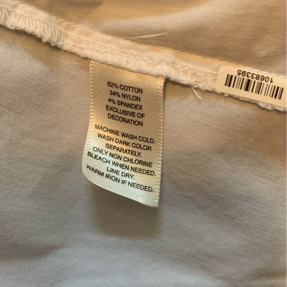 White Poplin & Black Lace Wrap Shirt - Picture 7 of 11